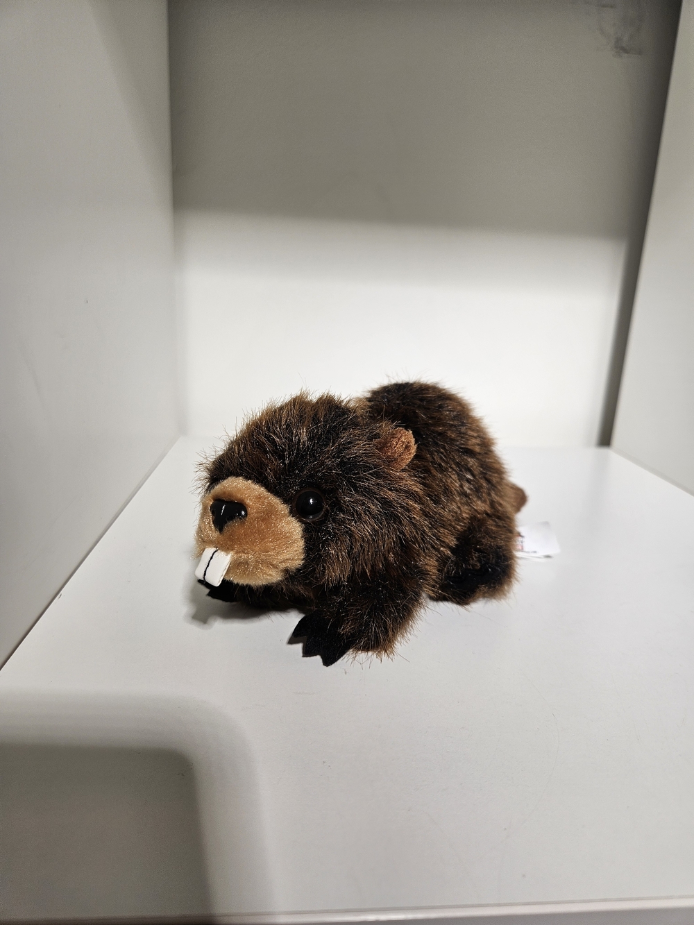 Brown Plush Beaver Stuffed Animal House.  Soft Cuddly Woodland Toy